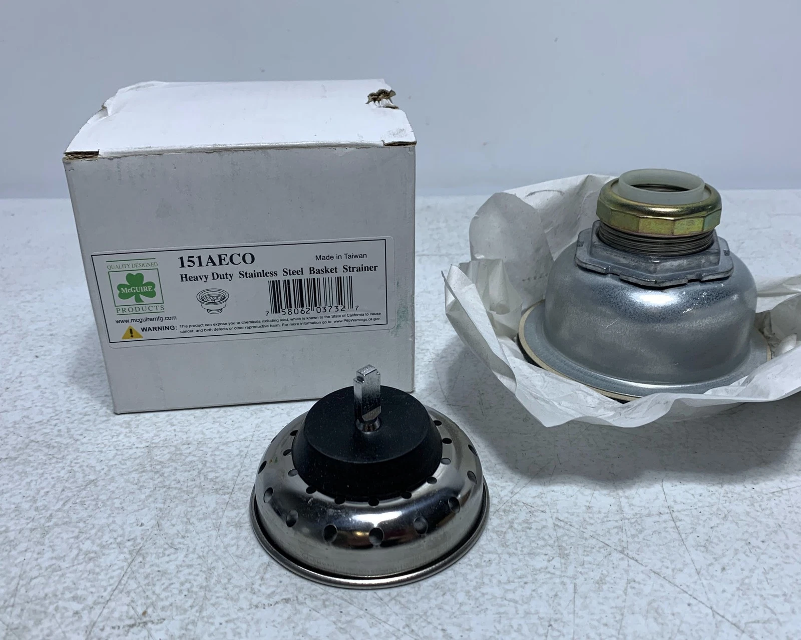 McGuire 151AECO Stainless Steel Basket Strainer