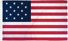 3x5 ft STAR SPANGLED BANNER FLAG 15 Stars 15 Stripes Lightweight Print Polyester