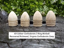 Old Rare Vintage Antique Civil War Relic Confederate Miniball Richmond Virginia