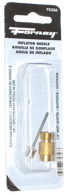 Forney Air Blow Gun Replacement Head 1/8 MNPT Adapter & Needle- 75356