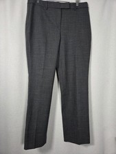 NWT Talbots High Waist Straight Leg Wool Blend Gray Pants Women's 10 Petite 129