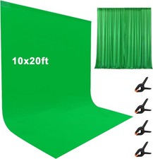 10X20ft Large Green Screen Backdrop for Photography, Large, 10x20ft