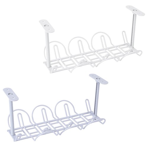 2 Pcs Lagernregal Einfügen Kabelführungsfach Für Den Schreibtisch - 第 4/12 張圖片