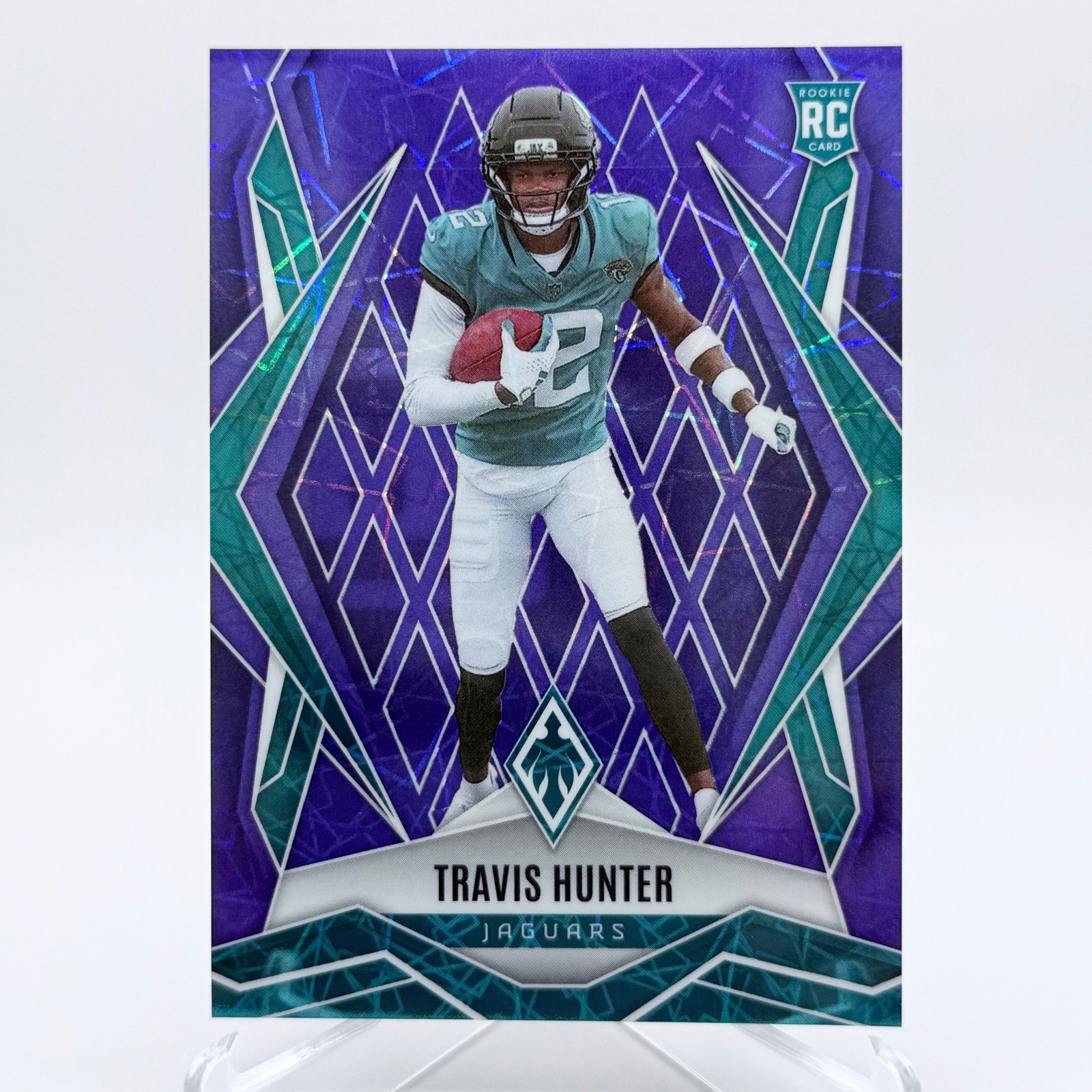 2025 Phoenix Travis Hunter Purple Lazer /99 RC Jaguars #157