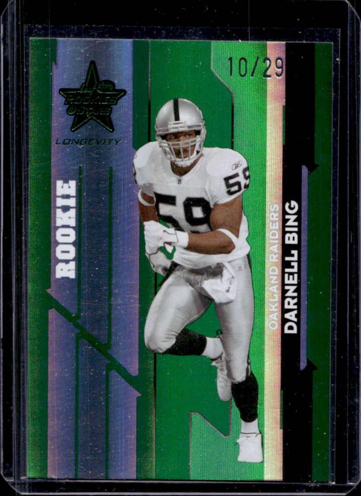 Darnell Bing Leaf Rookies & Stars Longevity Target #188 Emerald