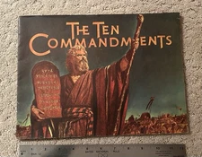 Vintage The Ten Commandments Movie Program Souvenir Book 1956