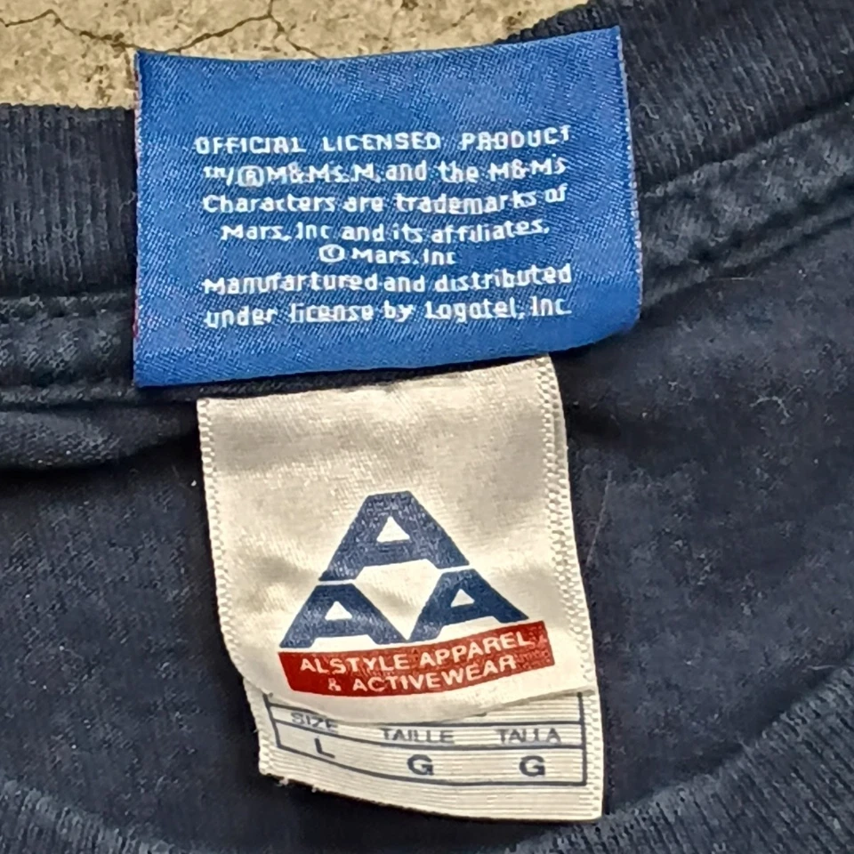 👾Camiseta vintage Y2K M&M’s Candy Charcters árbol de Navidad para hombre talla grande Foto 4 de 4