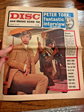 FREE SHIP! 1/13/68 Disc and Music Echo Peter Tork Georgie Fame