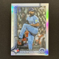 2025 Topps Chrome Baseball Seranthony Dominguez Refractor #USC100 Blue Jays