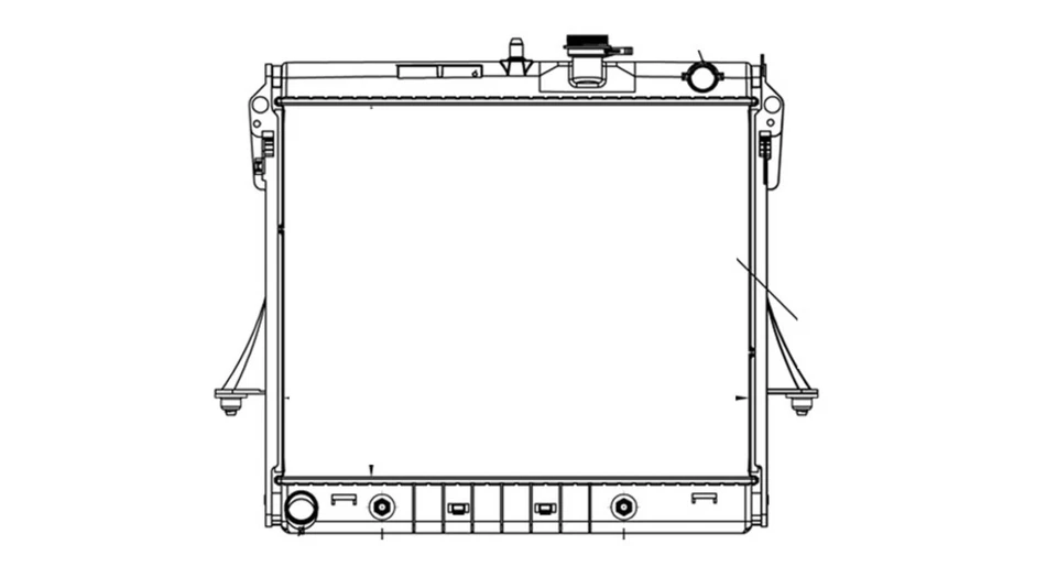 Radiador para 07-10 Hummer H3/H3T 3.7/5.3L L5/V8 fila única HU3010101 25964054 Foto 3 de 3