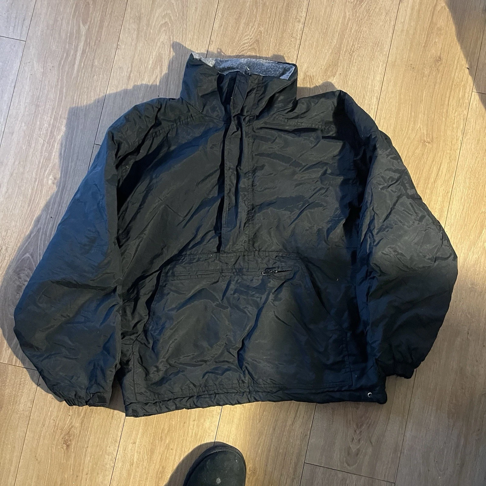 Vintage Greatland black windbreaker medium