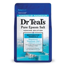 Dr Teal's Epsom Salt Magnesium Soak Restorative Minerals with Potassium  Zinc