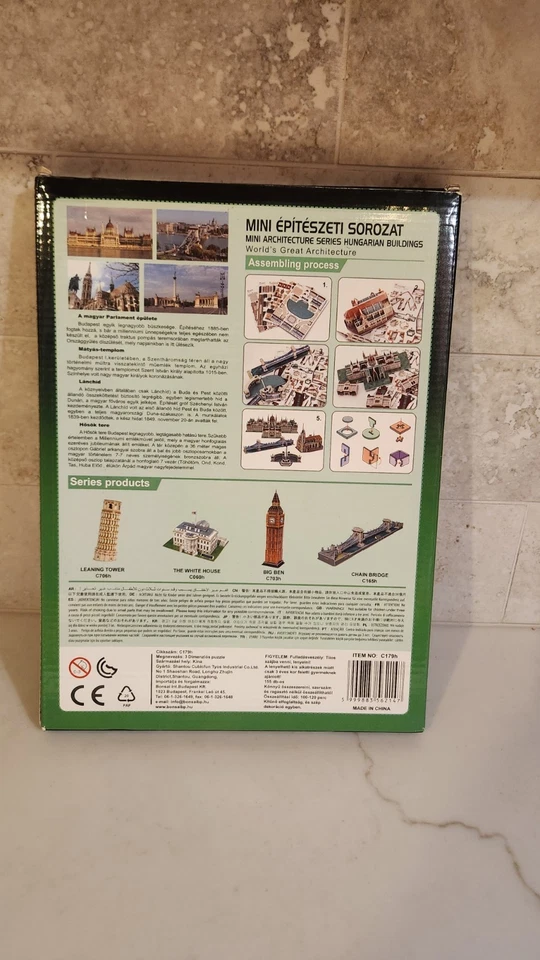 CubicFun Mini Architecture Series 3D puzzle featuring Hungarian buildings - Image 2 of 2