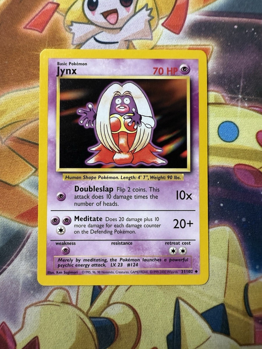 Jynx 31/102 4th Print 1999-2000 Pokémon Card Base Set