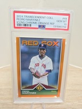2024 Topps Transcendent Collection Pedro Martinez Orange /25 #44 PSA 10