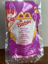 NEW Barbie McDonalds Happy Meal Toy 1996 BARBIES Rapunzel Doll 2 NEW Sealed Pkg