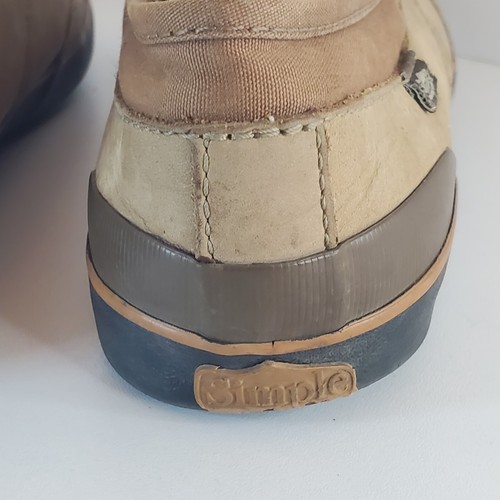 Simple Brand Leather Eco Sneaker Original Skate Shoe Mens Size 9.5 Brown Street - Picture 6 of 11
