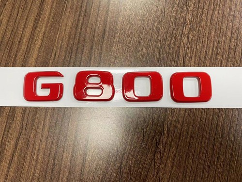 Glossy Red G800 Number Trunk Letters Badge Emblems Sticker For Mercedes Benz
