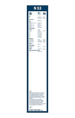 Wiper Blade for VW TALBOT RENAULT PEUGEOT NISSAN MERCEDES-BENZ FORD FIAT DAF, - Picture 3 of 4