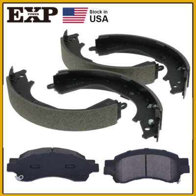 Front Ceramic Brake Pad and Rear Shoe for 2009 2012 Chevy GMC Colorado ...