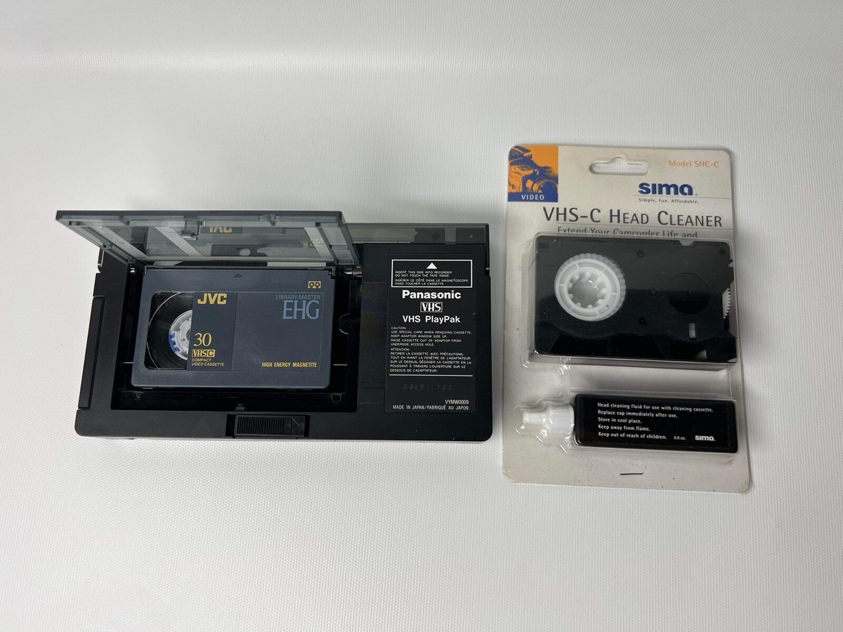 Panasonic VHS PlayPak Adapter Cassette VHS-C Head Cleaner | eBay
