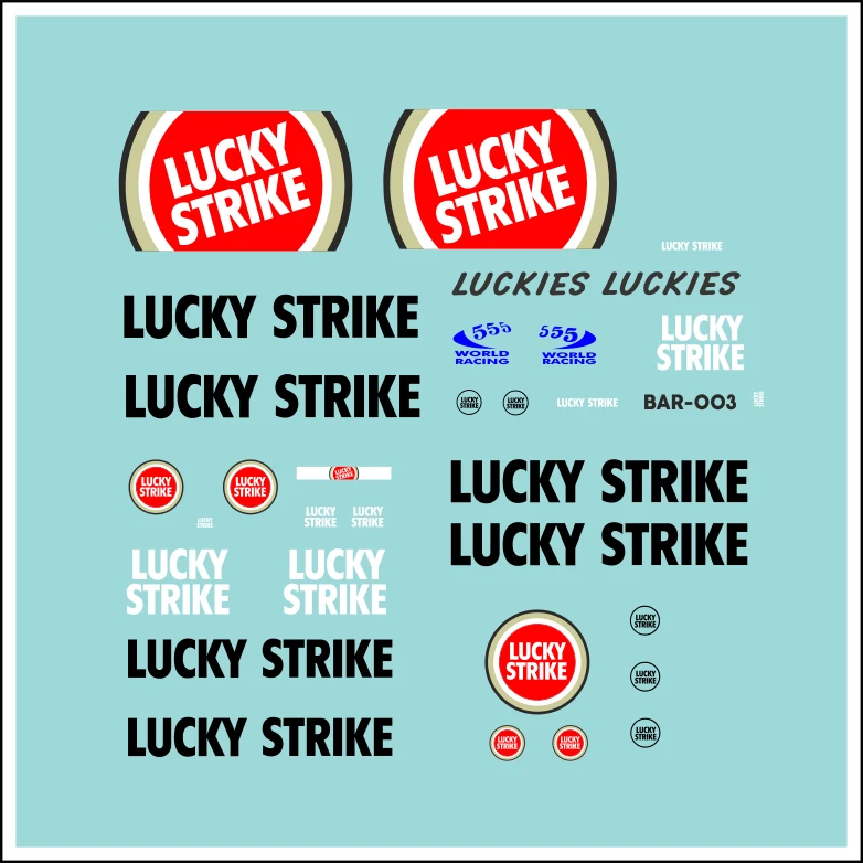 F1 Decal 1:43 HONDA BAR 003 Tabakwerbung 2001 Villeneuve Panis Formel 1 - Bild 3 von 3