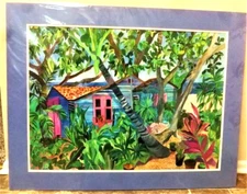 ORIGINAL VERRY RARE EARLY PAINTING BY EILEEN SEITZ FROM 1987