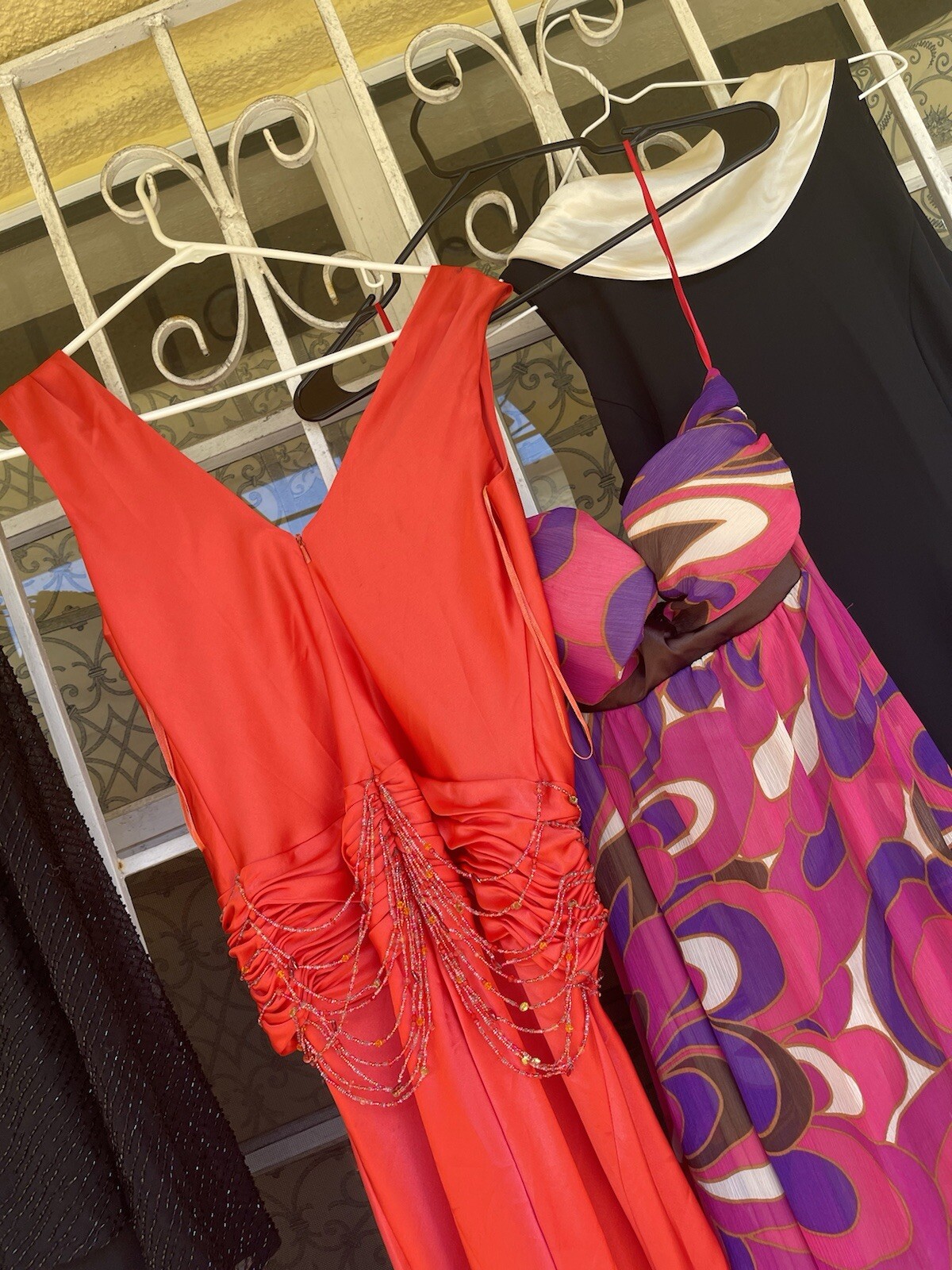 Women’s Evening Gown Lot/Silk /Chiffon Beads /Cre… - image 8