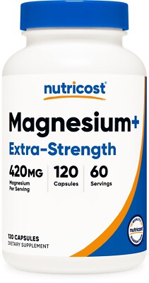 Nutricost Magnesium+ Extra Strength 420mg, 120 Capsules - 60 Servings