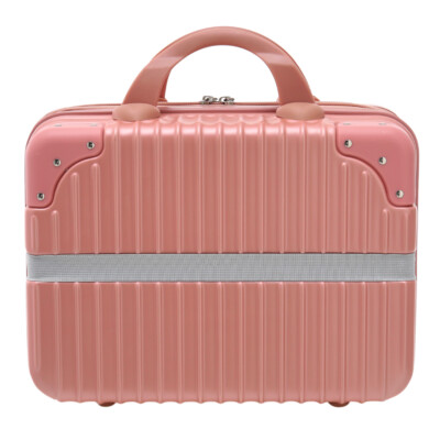Cosmetic Case Pink Mini Suitcase 14Inch Travel Hand Luggage
