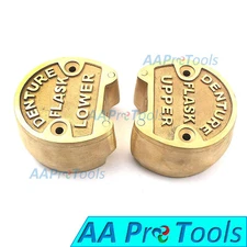 Dental Lab Flask | Bronze Denture Press Compress Kit 1 Upper + 1 Lower DN-422