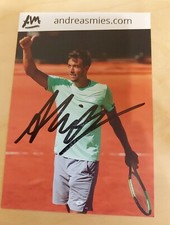 Andreas Mies- RFN Oryginalny podpis Tenis French-Open Zwycięzca Podwójny 