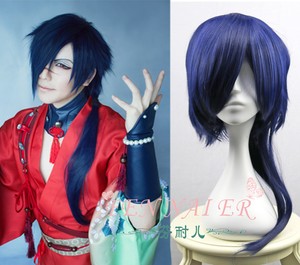 Dramatical Murder Koujaku Kimono Long Dark Blue Straight Cosplay
