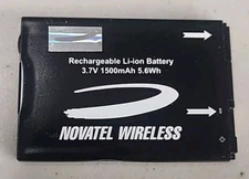 Novatel Wireless Rechargeable Li-Ion Battery 3.7V 1500mAh 5.6Wh P/N 40115118.003