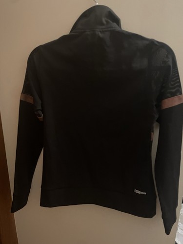 Maraton Sportswear Size XS 6-8 Black womens long sleeve zip up jacket stretch - Picture 15 of 15