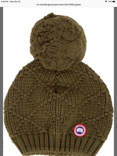 Canada Goose Giant Pom Pom Hat Military 