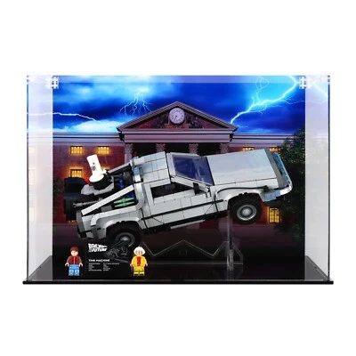 PLEXICO UNIQUEDISPLAY Display Case for Lego 10300 Back to the Future Time Machine