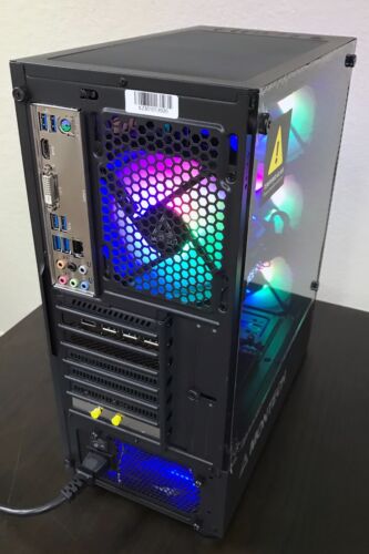 Custom Gaming Desktop PC Intel i7-7700 16GB SSD + HD RTX 3080 10GB WiFi BT W10H - Picture 7 of 7
