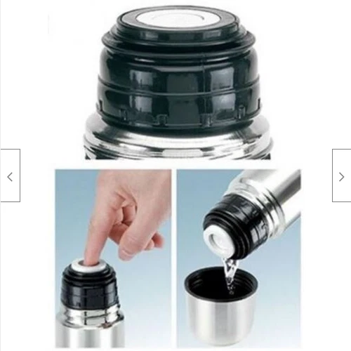 THERMOS ACQUA CAFFE TE 1 LITRO 500 250ml CONTENITORE TERMICO INOX PORTATILE - Immagine 3 di 3