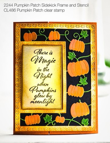 Poppystamps Pumpkin Patch Sidekick Frame and Stencil Craft Die - Picture 4 of 7