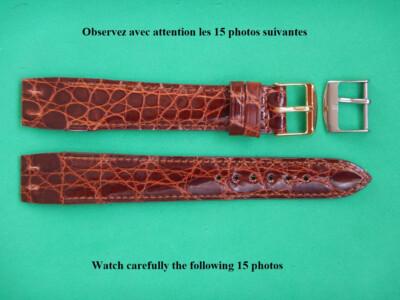 Bracelet 18mm marron pour Montre à Anses fixes Cuir Artisanal