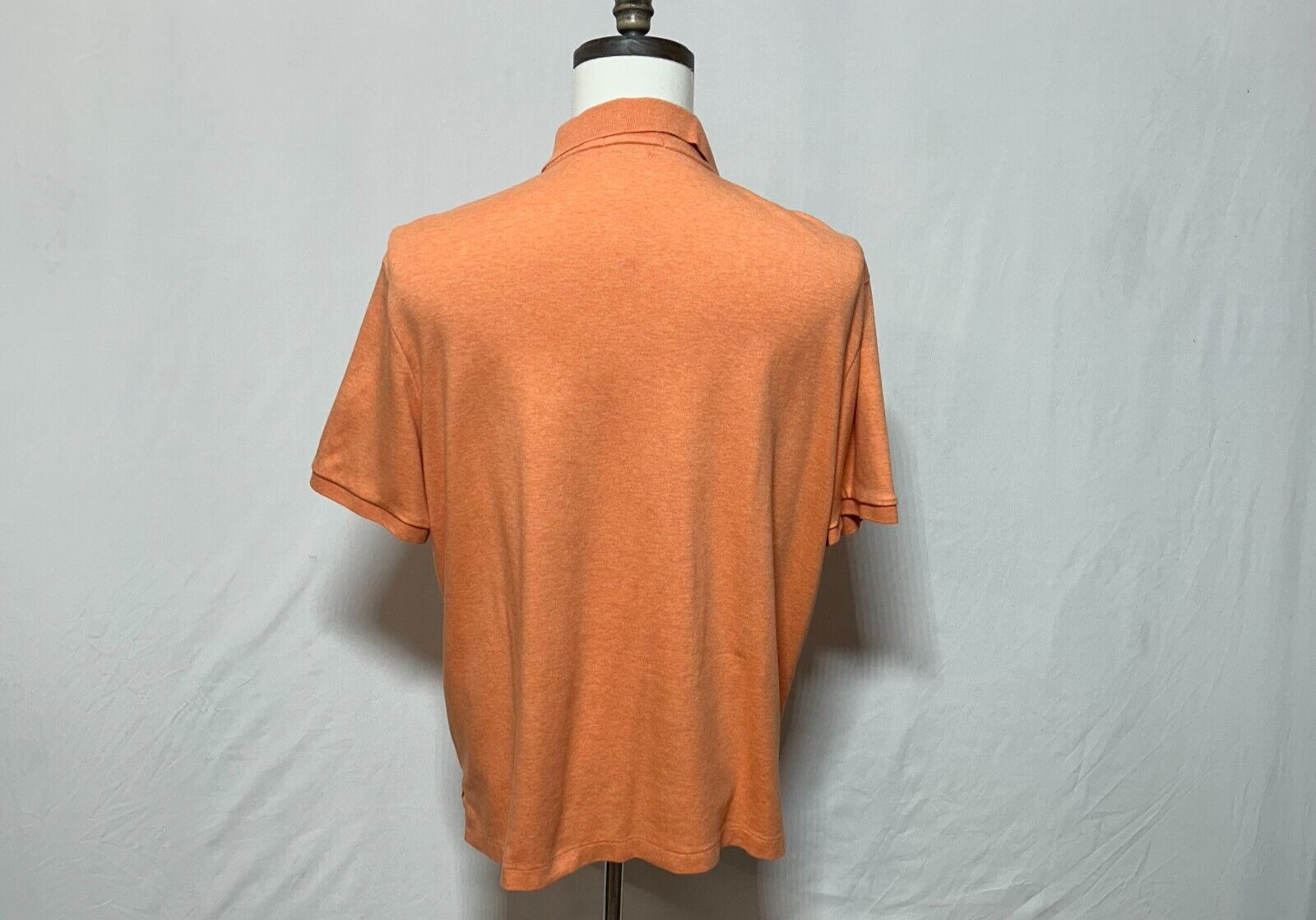 Polo Ralph Lauren camicia uomo grande arancione carne pony vestibilità classica golf polo