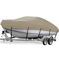 Bootsabdeckung Boote Haube Plane Abdeckung Schutz-Hülle beige ca. 5,7 x 2,7 m