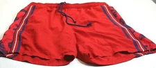 Alpine Design Mens Size XL Red w/Blue White Stripe Swim Trunks