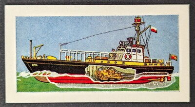 Fast Pilot Launch 1961 Ships and Their Workings MINI Cigarette Card #1 (NM)