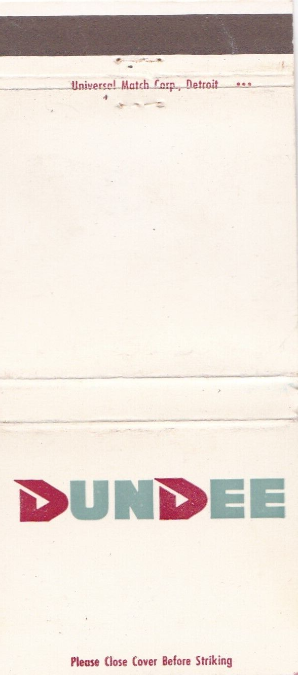 Dundee Cement Company Dundee Michigan Matchbook Cover 1970's eBay