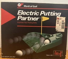 World of Golf Electric Putting Partner JR100 Golf Help Putting Practice Vintage