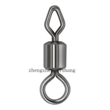 100Pcs/Lot Fishing Barrel Swivels Brass Rolling Solid Ring Swivel Size 1#-12#