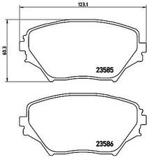 BREMBO P 83 055 Bremsbelagsatz, Scheibenbremse für FORD USA TOYOTA