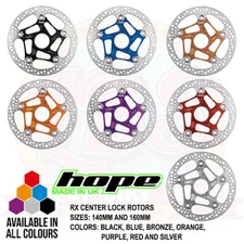 Hope Road Gravel RX CL Centre Lock Rotor 140mm 160mm - All Colors - Brand New